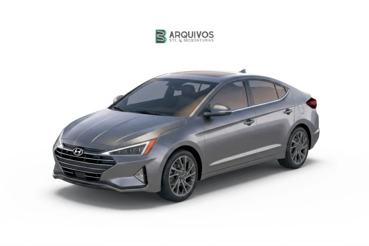 Modelo 3D STL - Hyundai Elantra 2019 — foto 2